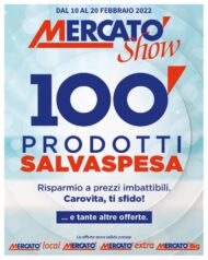 Volantino Mercatò 100 Prodotti Salvaspesa dal 10/02 al 20/02/2022