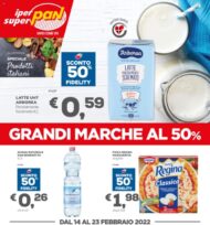 Volantino Pan Grandi Marche al 50% dal 14/02 al 23/02/2022