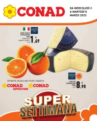Volantino Conad Super Settimana fino all’8/03 dal 2/03/2022