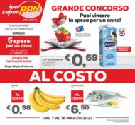 Volantino Pan Al Costo, offerte dal 7/03 al 16/03/2022