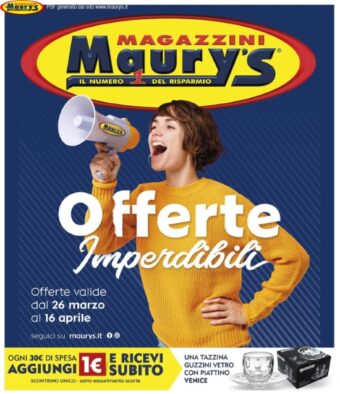 Volantino Maury’s Offerte Imperdibili fino al 16/04 dal 26/03/2022