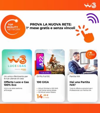 Offerte WindTre Prova La Nuova Rete dal 1/04 al 17/04/2022