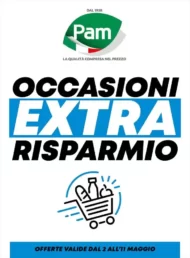 Volantino Pam Occasioni Extra Risparmio dal 2/05 all’11/05/2022