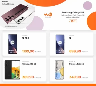 Offerte WindTre Smartphone dal 6/05 al 18/05/2022