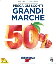 Volantino Esselunga Grandi Marche al 50% dal 9/06 al 22/06/2022