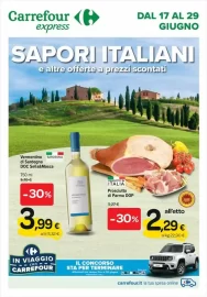 Volantino Carrefour Express Sapori Italiani dal 17/06 al 29/06/2022
