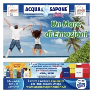 Volantino Acqua e Sapone Un Mare di Emozioni dal 4/07 al 17/07/2022
