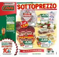 Volantino Crai RisparmioPiù Sottoprezzo fino al 27/07 dal 14/07/2022