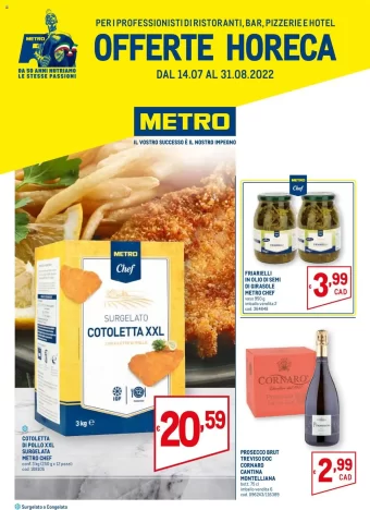 Catalogo Metro Offerte Horeca valido dal 14/07 al 31/08/2022