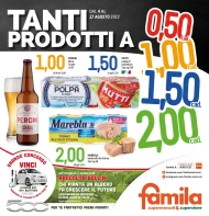 Volantino Famila Supermercati offerte valide fino al 17/08/2022