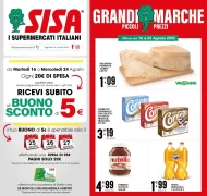 Volantino Sisa Grandi Marche attivo fino al 24/08 dal 16/08/2022
