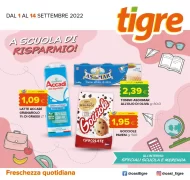 Volantino Tigre Scuola di Risparmio fino al 14/09 dal 1/09/2022