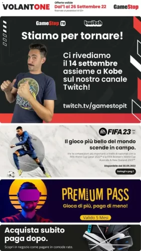 Volantino Gamestop Offerte di Settembre dal 1/09 al 26/09/2022