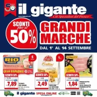 Volantino Il Gigante Grandi Marche dal 1/09 al 14/09/2022
