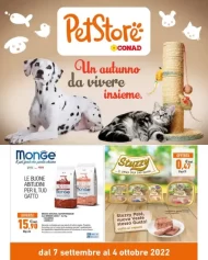 Conad Pet Store Volantino Un Autunno da Vivere dal 7/09/2022