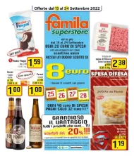 Volantino Famila Superstore Spesa Difesa dal 15/09 al 24/09/2022