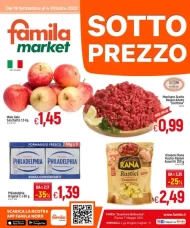 Volantino Famila Market Sottoprezzo dal 19/09 al 4/10/2022