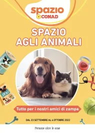 Volantino Spazio Conad Amici Animali – valido dal 23/09 al 4/10/2022