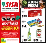 Volantino Sisa A Tutta Birra dal 22/09 al 2/10/2022