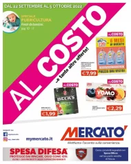 Volantino Mercatò Al Costo, offerte dal 22/09 al 5/10/2022