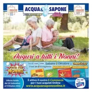 Volantino Acqua e Sapone Sicilia dal 26/09 al 9/10/2022