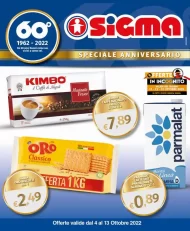Volantino Sigma Speciale Anniversario dal 4/10 al 13/10/2022