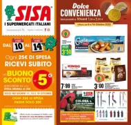 Volantino Sisa Dolce Convenienza dal 6/10 al 16/10/2022