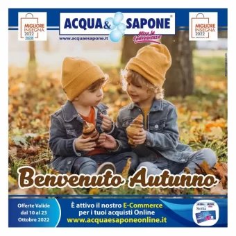 Volantino Acqua e Sapone Autunno dal 10/10 al 23/10/2022