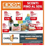 Volantino Ekom Sconti fino al 50% dal 25/10 al 7/11/2022