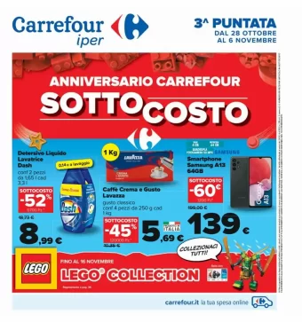 Volantino Carrefour Iper Sottocosto dal 28/10 al 6/11/2022