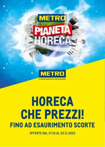 Volantino Metro Pianeta Horeca dal 27/10 al 23/11/2022
