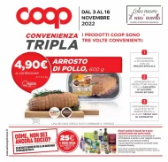 Volantino Coop Convenienza Tripla fino al 16/11 dal 3/11/2022