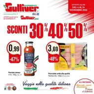 Volantino Gulliver Sconti 30% 40% 50% dal 4/11 al 14/11/2022