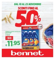 Volantino Bennet Sconti fino al 50% dal 10/11 al 23/11/2022