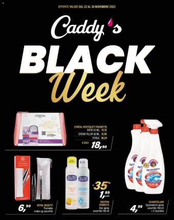 Volantino Caddy’s Black Week dal 22/11 al 30/11/2022