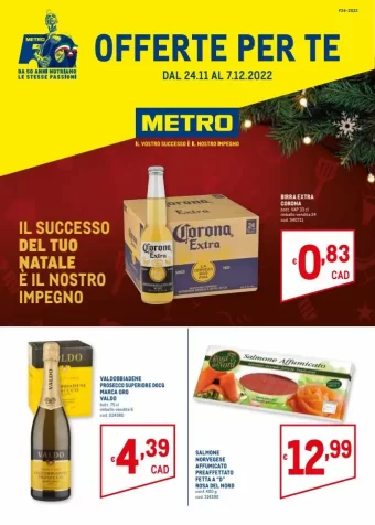 Volantino Metro Offerte Per Te attivo dal 24/11 al 7/12/2022