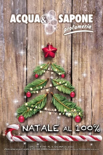 Volantino Acqua e Sapone Natale al 100% fino al 6/01/2023