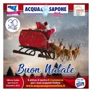 Volantino Acqua e Sapone Buon Natale dal 19/12 al 31/12/2022