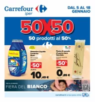 Volantino Carrefour 50 Prodotti al 50% dal 5/01 al 18/01/2023