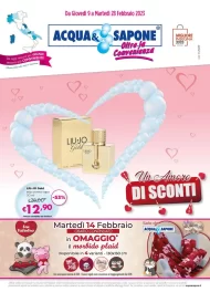 Volantino Acqua e Sapone Amore di Sconti fino al 28 dal 9/02/2023