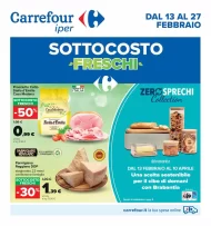 Volantino Carrefour Sottocosto Freschi fino al 27/02 dal 13/02/2023