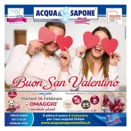 Volantino Acqua e Sapone San Valentino dal 13/02 al 26/02/2023