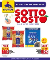 Volantino Tigros Sottocosto, offerte dal 1/03 al 13/03/2023