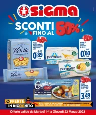 Volantino Sigma Sconti fino al 50% dal 14/03 al 23/03/2023