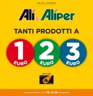 Volantino Alì e Aliper Prodotti a 1€ 2€ 3€ dal 16/03 al 29/03/2023