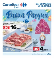 Volantino Carrefour Iper Buona Pasqua dal 28/3 al 10/04/2023