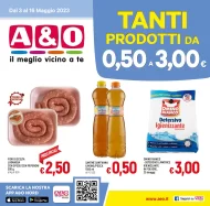 Volantino A&O Prodotti da 0.50€ a 3€ dal 3/05 al 16/05/2023