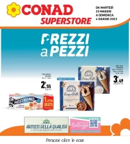 Volantino Conad Superstore Prezzi a Pezzi dal 23/05 al 4/06/2023