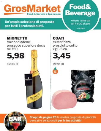 Volantino SoGeGross Food & Service dal 7/06 al 20/06/2023