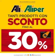 Volantino Alì e Aliper Sconto fino al 30% dal 22/06 al 5/07/2023